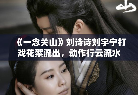 《一念关山》刘诗诗刘宇宁打戏花絮流出，动作行云流水