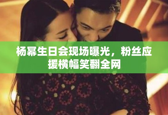 杨幂生日会现场曝光，粉丝应援横幅笑翻全网